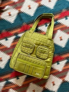 Lug Puddle Jumper Quilted Tote/Carry on Bag in Olive
